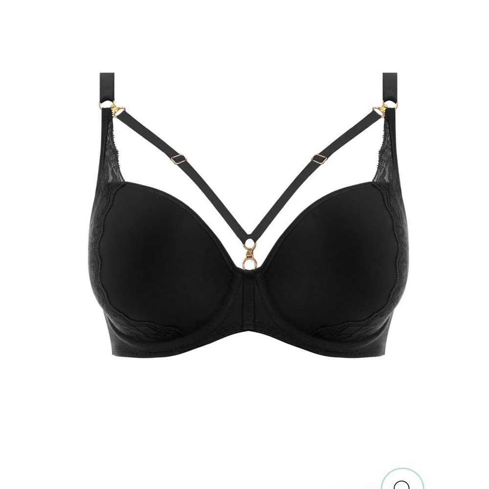 Freya Temptress Black Underwired Moulded Deco Bra 32G AA400131BLK